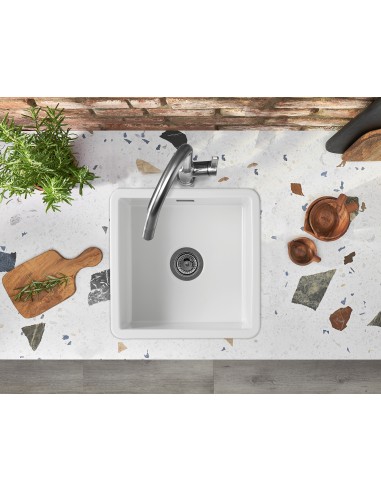 Thomas Denby Metro Ceramic White 1.0 Kitchen Sink Inset / Undermount MET1040W
