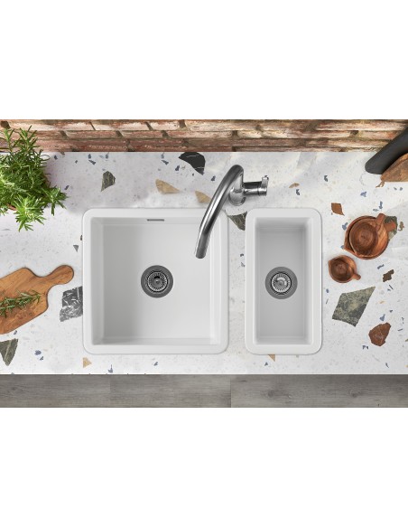 Thomas Denby Metro Ceramic White 1.0 Kitchen Sink Inset / Undermount MET1040W