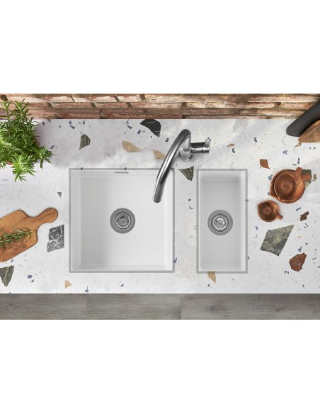 Thomas Denby Metro Ceramic White 1.0 Kitchen Sink Inset / Undermount MET1040W