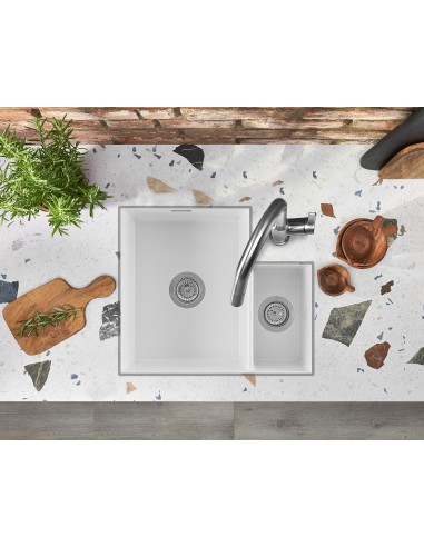 Thomas Denby Metro Ceramic 1.3 Kitchen Sink Inset Or Undermount White MET1010W