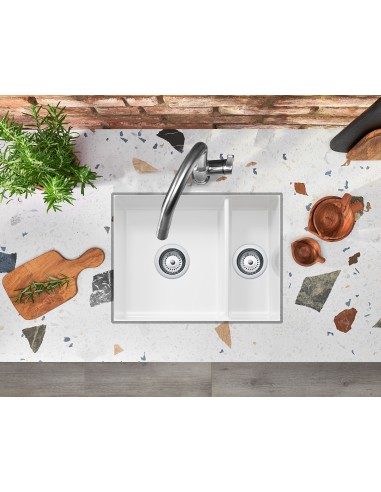 Thomas Denby Metro MET1070W Ceramic 1.5 Kitchen Sink Inset / Under