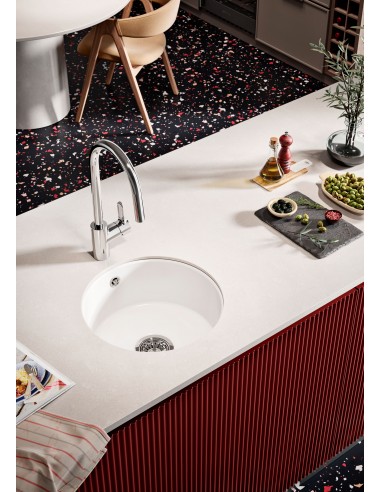 MET1060 Thomas Denby Metro 1.0 Round Bowl Kitchen Sink Top/Undermount