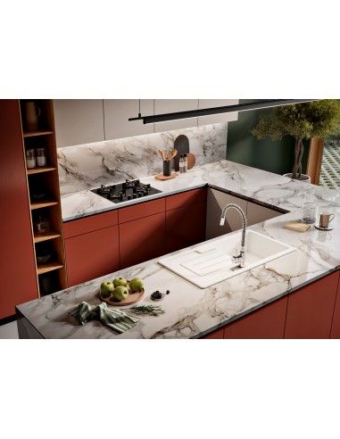 Thomas Denby Jarla 1.0 Bowl Large Kitchen Sink Ceramic White 1000x500 JAR1010