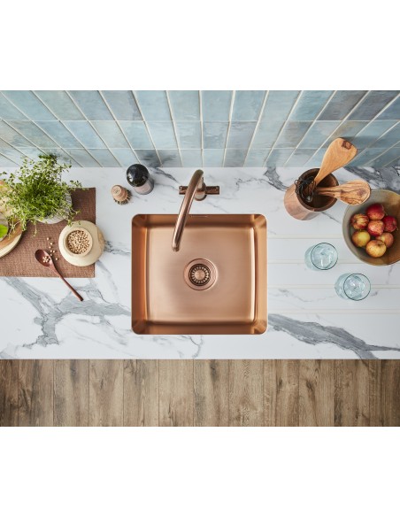 Clearwater Salsa Copper 1.0 Bowl Kitchen Sink Under / Inset PVD SA45RC