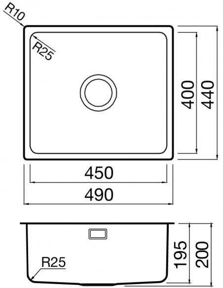 Clearwater Salsa Brass 1.0 Bowl Kitchen Sink Under / Inset PVD