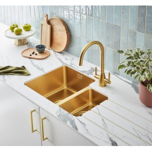 Clearwater Salsa Brass SA55LBB 1.5 Kitchen Sink Undermount PVD 2