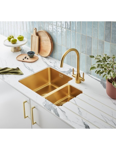 Clearwater Salsa Brass SA55LBB 1.5 Kitchen Sink Undermount PVD
