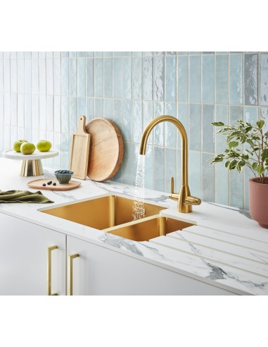 Clearwater Salsa Brass SA55LBB 1.5 Kitchen Sink Undermount PVD