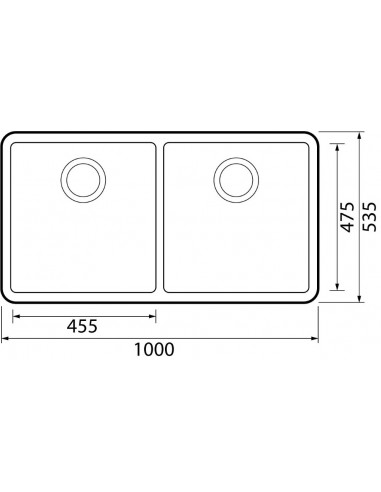 Thomas Denby Cumbria Butler Kitchen Sink 1000mm 2.0 Apron Front TCU1000
