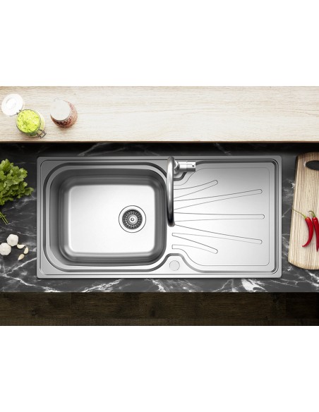 Clearwater Deep Blue Stainless Steel Sink Large Bowl DB10