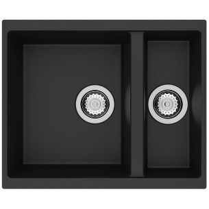 Clearwater Siena Nero 1.5 Kitchen Sink Under Inset Granite Waste Inc SIEN150NE 2
