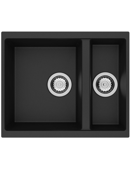 Clearwater Siena Nero 1.5 Kitchen Sink Under Inset Granite Waste Inc SIEN150NE