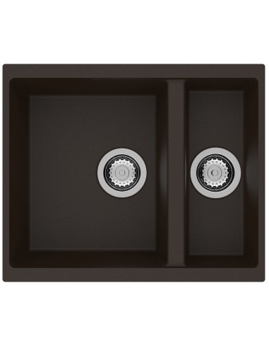 Clearwater Siena Black Mocha granite kitchen sink. Inset topmount or undermount
