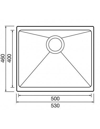 Clearwater Siena 1.0 N500 Kitchen sink Basalt, waste Inset or undermount