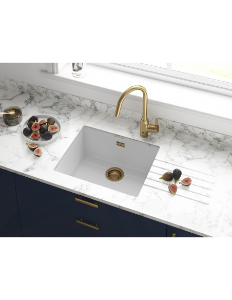 Clearwater Siena 1.0 N500 Kitchen sink Polar white, waste Inset or undermount