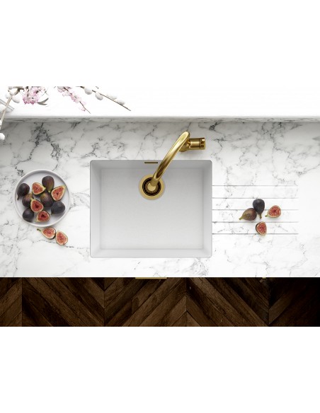 Clearwater Siena 1.0 N500 Kitchen sink Polar white, waste Inset or undermount