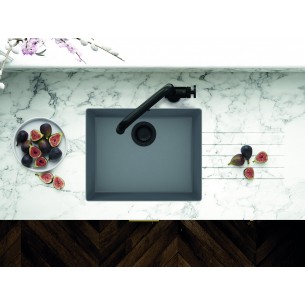 Clearwater Siena 1.0 N500 Kitchen sink Grey Croma granite, waste kit Inset or undermount 2