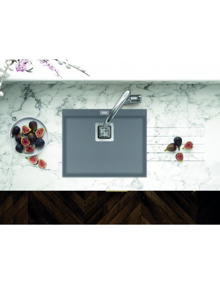 Clearwater Capri Steel Kitchen Sink, Large Single Bowl, 555 x 455mm