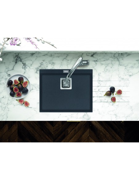 Clearwater Capri SLATE Kitchen Sink, Large Single Bowl, 555 x 455mm