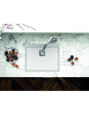 Clearwater Capri Blizzard Kitchen Sink, Large Single Bowl, 555 x 455mm