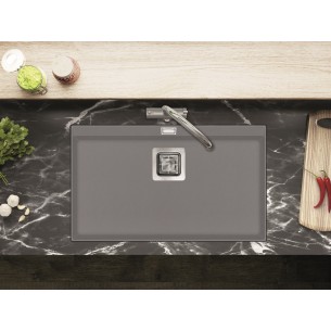 Clearwater Capri Steel Kitchen Sink, Large Single Bowl, 740 x 455mm 2