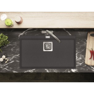 Clearwater Capri Slate Kitchen Sink, Large Single Bowl, 740 x 455mm 2