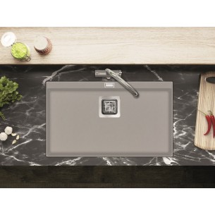 Clearwater Capri Fossil Kitchen Sink, Large Single Bowl, 740 x 455mm 2