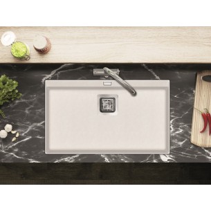 Clearwater Capri Blizzard Kitchen Sink, Large Single Bowl, 740 x 455mm 2
