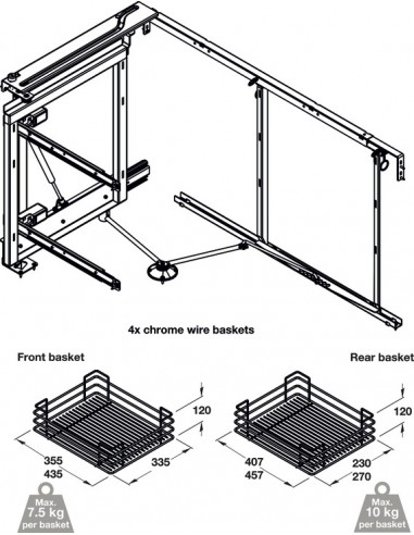 Kitchen Swing Corner Storage Shelves Pull Out...