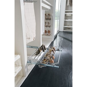 Vibo Shoe Rack Adjustable Bedroom Storage Pull Out 564-1000mm Chrome 80582280 2