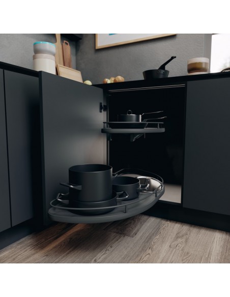 800mm VS Cornerstone Maxx Premea Lava Kitchen Pull Out Blind Corner Storage 5420288