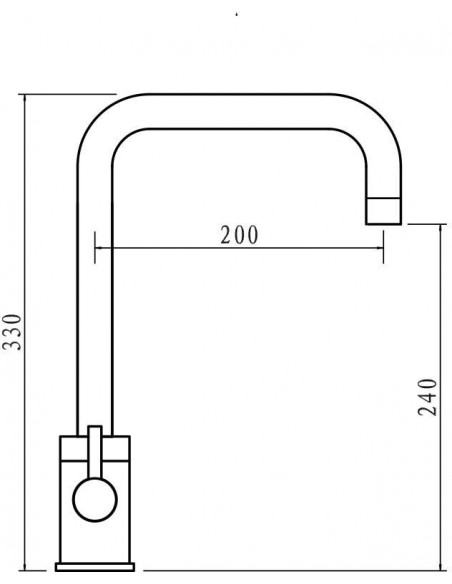 SA2 Clearwater Savita Brushed nickel twist & spray kitchen tap