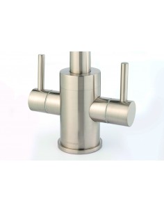 SA2 Clearwater Savita Brushed nickel twist & spray kitchen tap 2