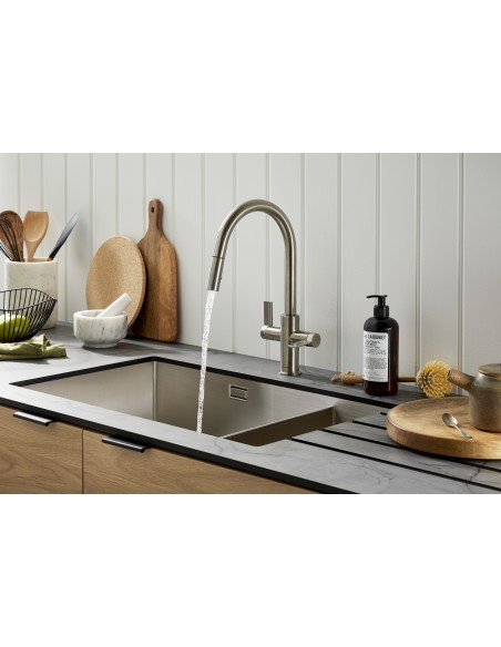 Clearwater Volta VL68 1.5 Large Kitchen Sink Inset Under Stainless