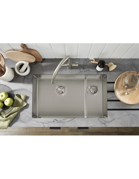 Clearwater Volta VL68 1.5 Large Kitchen Sink Inset Under Stainless