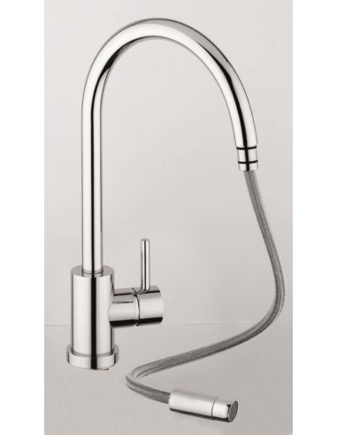 Clearwater Elmira Pull Out Kitchen Spray Rinse Tap Polished Chrome ELMCP