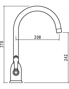 Clearwater Dephini Kitchen Tap, Brushed Nickel DE2BN 2