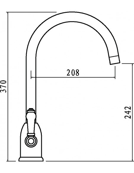 Clearwater Dephini Kitchen Tap, Brushed Nickel DE2BN