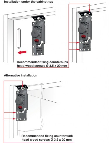 Libra Concealed Cabinet Hanger H1 Unhanded Wall Cabinet Fixing 29041900