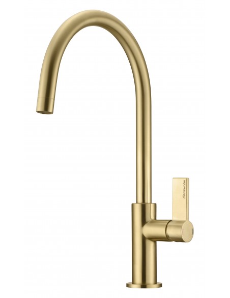 Clearwater Jovian JO4BB Single Side Lever "C" Spout Brushed Brass