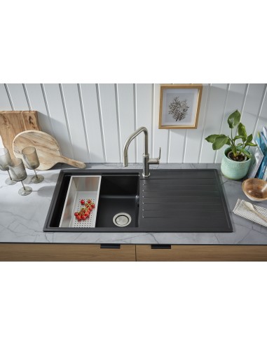 Clearwater Pioneer Brushed Nickel Spray Pull Out Kitchen Tap WRAS PIL40BN