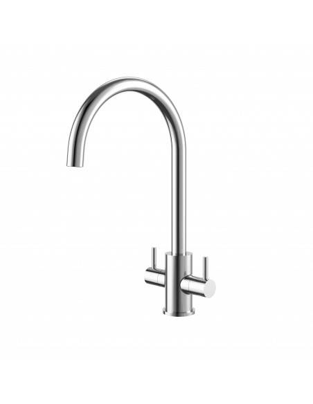 Clearwater Loretto Kitchen Tap, Double levers Chrome LOR10CP