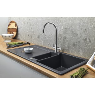 Clearwater Loretto Kitchen Tap, Double levers Chrome LOR10CP 2