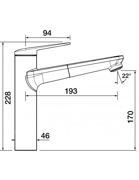 Clearwater Levant Kitchen Spray Tap LEV20BB Brushed Brass