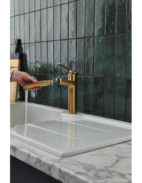 Clearwater Levant Kitchen Spray Tap LEV20BB Brushed Brass