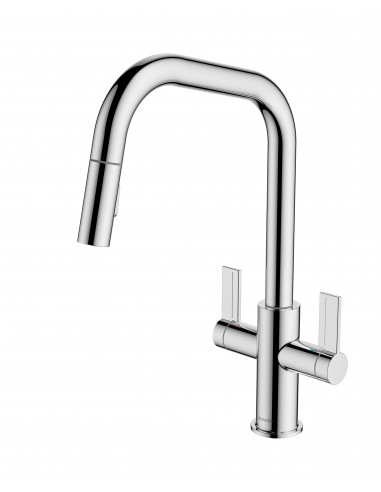 Clearwater Kira Spray Chrome Kitchen Pull Out Tap KIR20CP "U" WRAS Approved KIR20CP