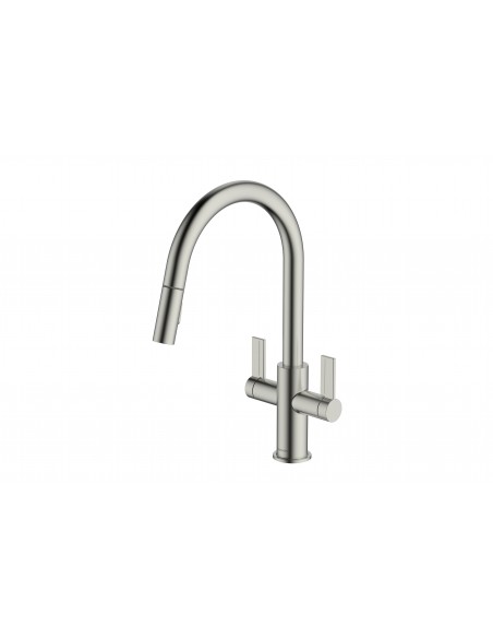 Clearwater Kira Kitchen Spray Pull Out Tap Brushed Nickel "C" WRAS KIR30BN