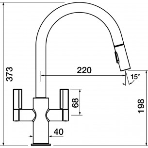 Clearwater Kira Spray Tap Kitchen Pull Out Brushed Brass WRAS Approved KIR30BB 2