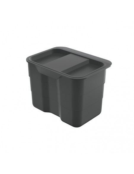 Ninka BioBin Food Caddy Kitchen Door Fix 4.2L Lid Grey Waste Tub