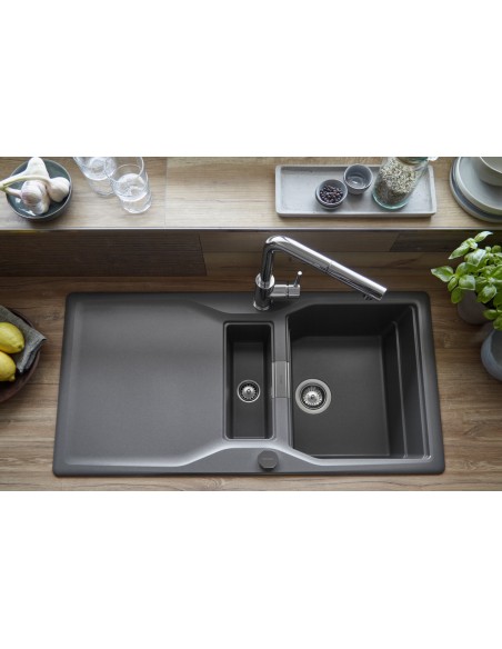 Schock Kyoto D150L Carbonium Cristadur Granite Kitchen Sink SALE